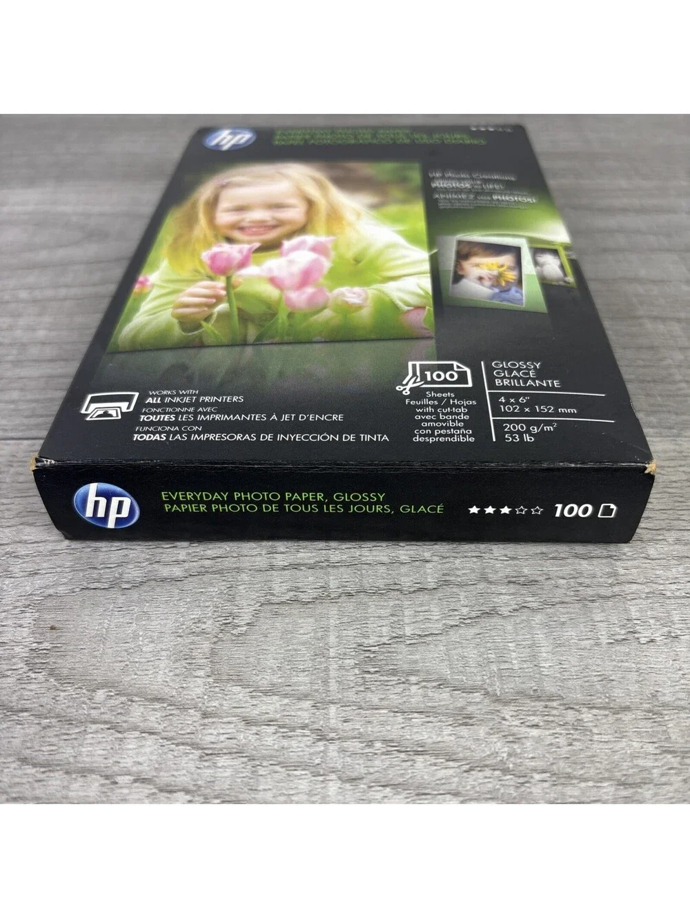 HP Q5440A Everyday Glossy Photo Paper 4x6 100 Sheets New